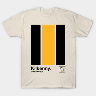 County Kilkenny / Original Retro Style Minimalist Poster Design T-Shirt